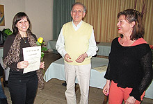 von links: Sandra Oettel, Gerhard Klügl, Brigitte 
Kellermann