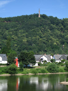 Mariensäule in Trier und die Mosel